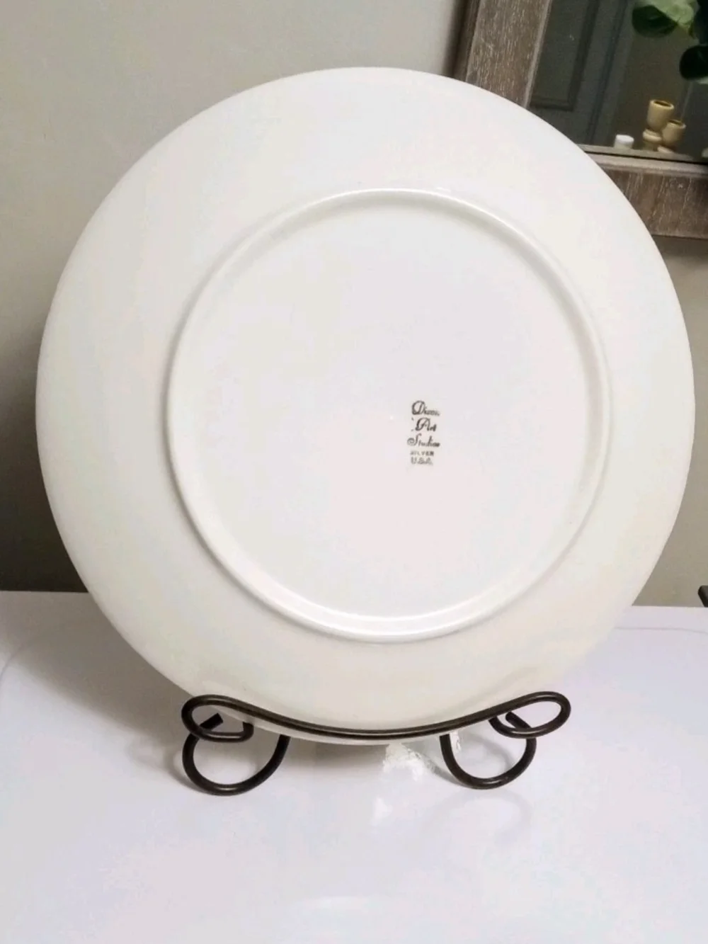 25th Anniversary 1960s  Silver Anniversary Vintage Large Plate 10